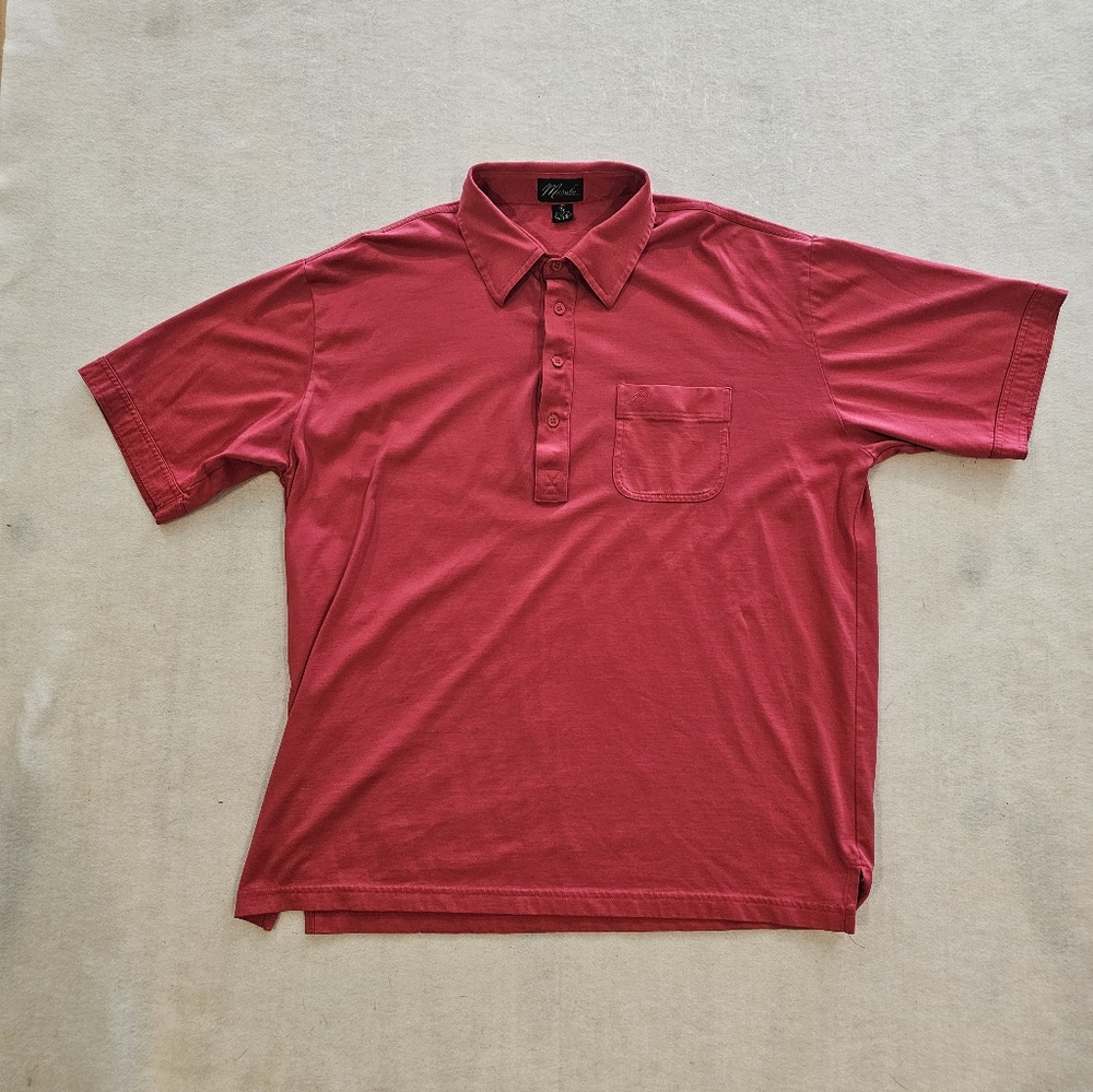 Merola Men's Red Short Sleeve Polo Shirt Size XL